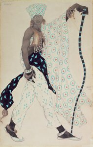 Costume design per `Le Pelerin: Blue God, 1912