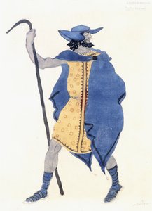 Costume per Edipo a Colono - lo Straniero, c. 1899-1909 da Leon Bakst