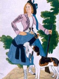 Costume design per La Cacciatrice, 1922