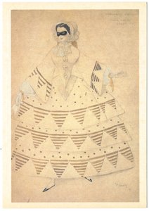 Costume per il balletto Carnaval di R. Schumann da Leon Bakst
