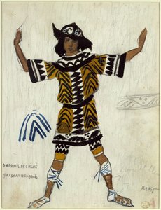 Costume per il balletto Daphnis et Chloé di M. Ravel, 1912 da Leon Bakst