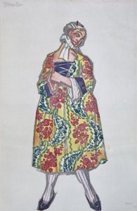 Costume per il balletto Le donne di buon umore di C. Goldoni, 1917 da Leon Bakst