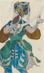 Costume per il balletto Scheherazade di N. Rimsky-Korsakov da Leon Bakst