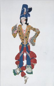 Costume per il balletto Sheherazade di N. Rimsky-Korsakov da Leon Bakst
