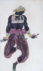Bozzetto di costume per il balletto Sheherazade di N. Rimsky-Korsakov da Leon Bakst