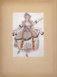Costume per il balletto La bella addormentata di P. Tchaikovsky, 1921 da Leon Bakst