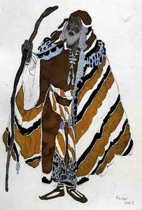 Costume per il Vecchio in Giallo, da Il Martire di San Sebastiano da Leon Bakst