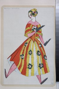 Costume per il balletto "La Boutique Fantasque" diretto da Gioachino Rossini da Leon Bakst