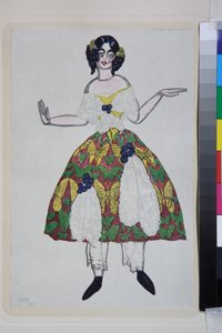 Costume per il balletto La boutique fantasque di Gioachino Rossini da Leon Bakst