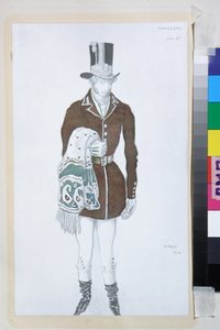 Costume per il balletto Les Papillons di Robert Schumann da Leon Bakst
