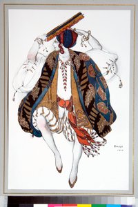 Ballets russes: Danzatrice ebrea, costume disegnato da Leon Bakst per il balletto Cleopatra