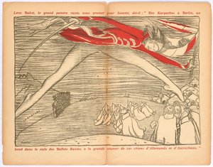 Des Karpathes a Berlino, un salto nello stile dei balletti russi, c. 1915 da Leon Bakst