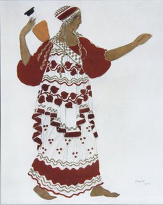 Ninfa. Costume per il balletto Il Pomeriggio di un Fauno di C. Debussy, 1912 da Leon Bakst