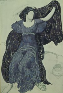 Ninfa Eco. Costume per il balletto Narcisse di N. Tcherepnin, 1911 da Leon Bakst