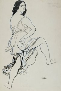 Ritratto di Isadora Duncan che danza, inizio XX secolo da Leon Bakst