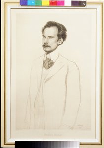 Ritratto del poeta Andrei Bely da Leon Bakst
