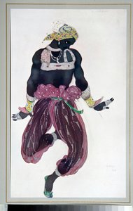 Balletto russo: disegno per il balletto "Sheherazade" diretto da Michel Fokine