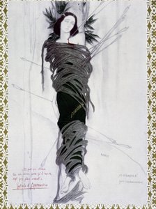 San Sebastiano - Acquerello di Bakst e frase di D
