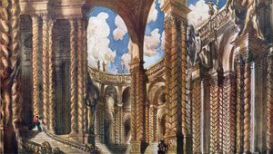 Scenografia per il fidanzamento, da La bella addormentata da Leon Bakst