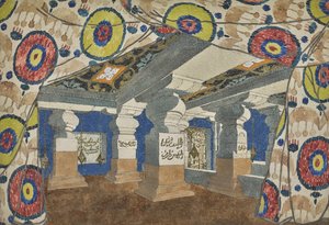 Scenografia per la rivista Aladino, o la lampada meravigliosa da Leon Bakst