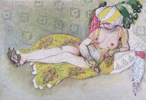 La Moglie del Sultano Giallo, 1916 da Leon Bakst