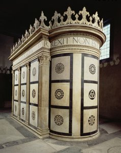 Il piccolo tempio del Santo Sepolcro nella Cappella Rucellai, 1467 (marmo)