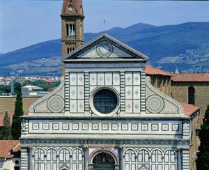 Veduta di Santa Maria Novella, c.1450-70 da Leon Battista Alberti
