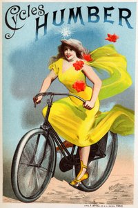 Trasporto. Biciclette Humbert. Poster di Choubrac, Francia, c.1895