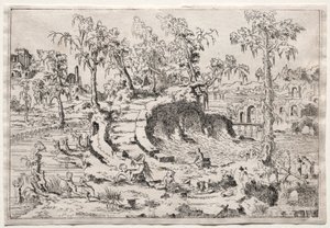 Paesaggio con Putti da Leon Davent