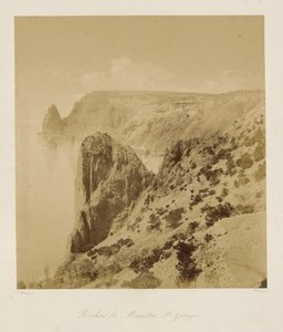 Le falesie del monastero di San Giorgio (Rochers du Monastere St. Georges) da Leon Eugéne Méhédin