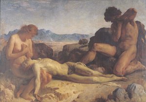 Adamo ed Eva trovano il corpo di Abele da Leon Joseph Florentin Bonnat