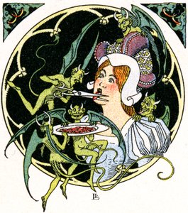 I diavoli scalpellano la lingua di una donna da Leon Lebegue