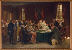 Il matrimonio durante il Primo Impero, di Dansaert, Leon Marie Constant da Leon Marie Constant Dansaert