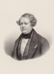 Ritratto del compositore Auguste-Mathieu Panseron 1796-1859, 1850 da Leon Noel