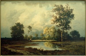 Paesaggio con stagno da Leon Richet