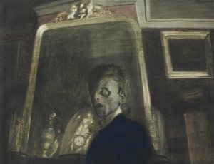 Autoritratto davanti allo specchio