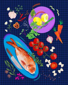 Palette of Flavor, 2025 (digital)