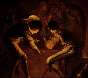 Il rinnegamento di San Pietro da Leonaert Bramer