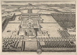 Eaton Hall sul fiume Dee vicino alla città di Chester nel Cheshire, la residenza dell