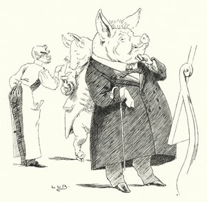 Barbiere, barbiere, rasa un maiale; quanti peli faranno una parrucca? da Leonard Leslie Brooke