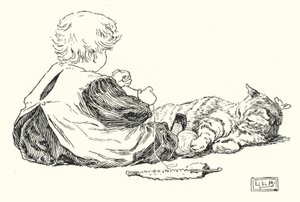 Amo la piccola gattina, il suo mantello è così caldo da Leonard Leslie Brooke