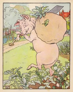 Illustrazione per I Tre Porcellini da Leonard Leslie Brooke