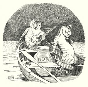 Il gufo e la gattina da Leonard Leslie Brooke