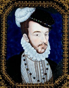 Ritratto di Carlo IX, Re di Francia (1550-1574) da Leonard Limosin