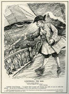 I dipartimenti governativi sono istruiti da Lloyd George a ridurre le spese del venti per cento, 1921