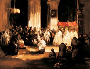 Il Dio Onnipotente (el Dios Grande). Dipinto di Leonardo Alenza y Nieto (1807-1845). Madrid. Museo Romantico