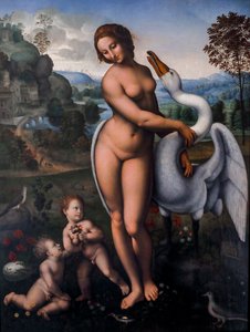 Leda e il cigno da Leonardo da (after) Vinci