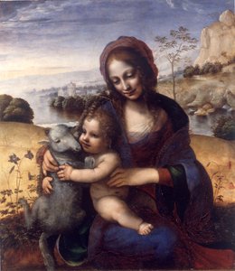 Madonna col Bambino e un agnello