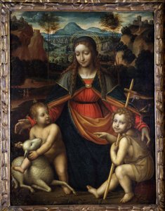La Vergine - Scuola di Leonardo da Vinci, Museo di Mentone da Leonardo da (school of) Vinci
