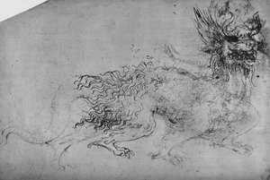 Un drago, c1480 da Leonardo da Vinci